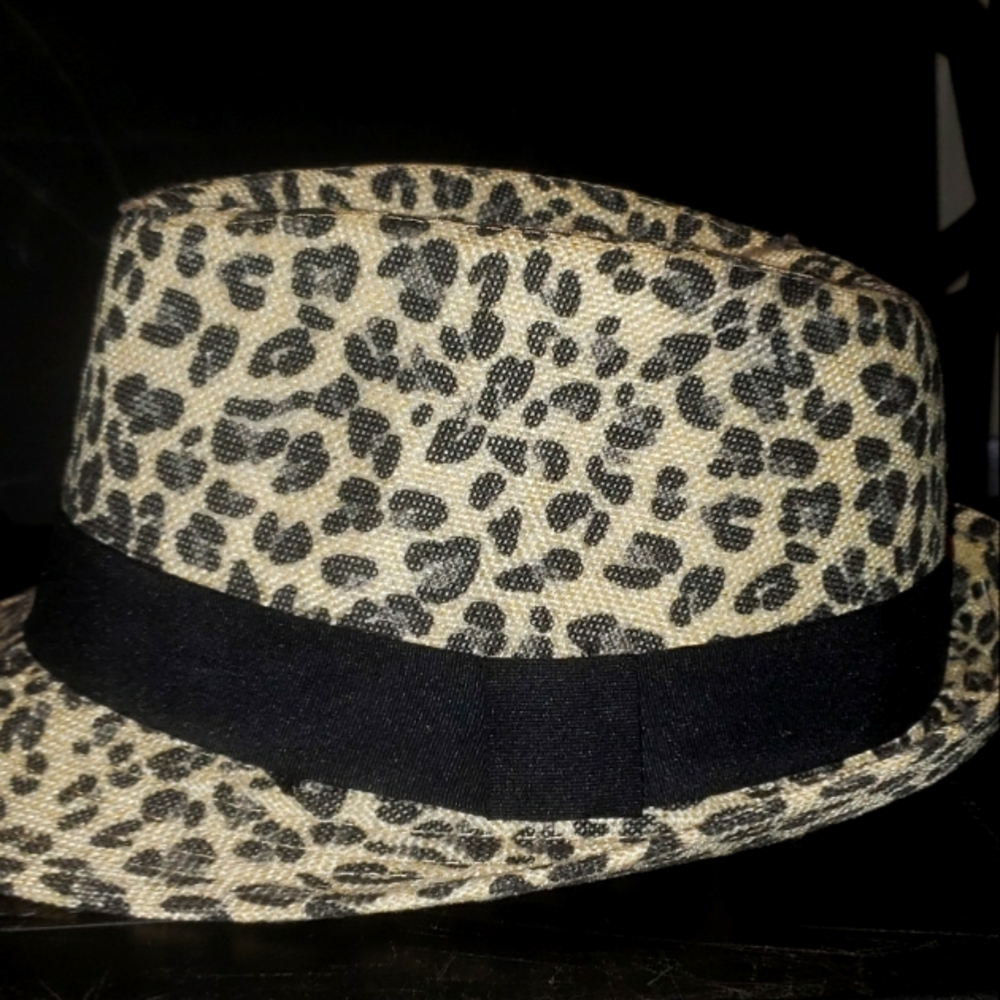 Cheetah Print Fedora